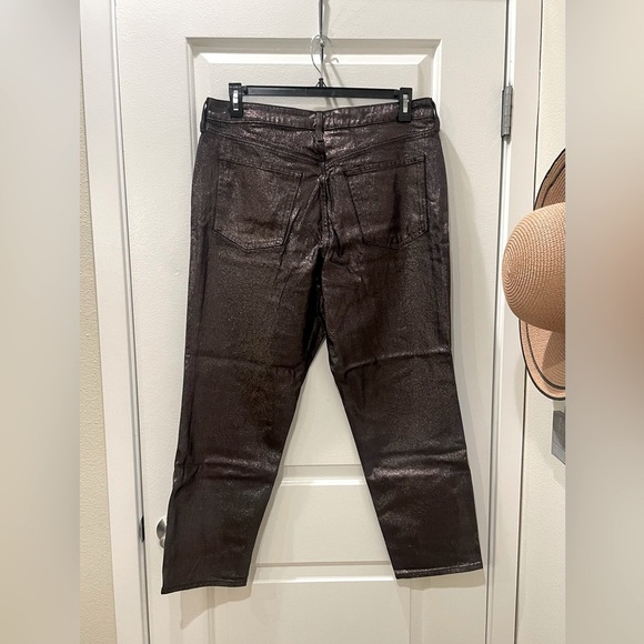 NEW…Old Navy High-Waisted Shine OG Straight Ankle Jeans - Picture 2 of 4